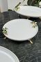 4 Pieces Porcelain Bowl Serving Tableware Presentation Plate Set - 4