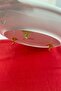 Porcelain Footed Serving Plate (with gold Butterfly Detail) - 3