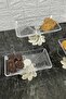 Kand Madlen Glass Serving Set 3 Pieces Glass Serving Rack with Metal Legs - 3