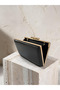 Black Color Matte Crocodile Patterned Chain Strap Women's Evening Dress Bag Wedding Engagement Graduation - 6