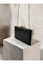 Black Color Matte Crocodile Patterned Chain Strap Women's Evening Dress Bag Wedding Engagement Graduation - 8