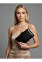 Black Color Matte Crocodile Patterned Chain Strap Women's Evening Dress Bag Wedding Engagement Graduation