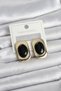 Brass Black Color Square Model Vintage Women's Earrings - 3