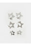 Star Embroidered Women's Earrings 3-Pack for Style Enthusiasts from Uzg Store