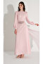 Stone Embroidered Corset Dress Powder - 3