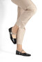 Int 501 Flat Sole Ballerinas with Stone Band Detail - 4
