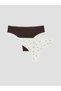 Two Mt Shop Quality Lace Detailed Brazilian Panties 2-Pack - 2