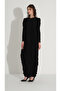 Side Ruched Dress Black - 3