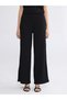Trendlucky Women's Striped Trousers with Elastic Waist and Contrast - 2