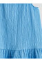 Halter Neck Textured Girl's Dress - 3