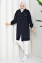 Women's Side Button Detailed Zipper Closure Cap - 4