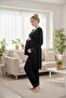 Women's 3-Piece Maternity Pajama Set with Ribbed Details - 3