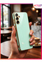 Water Green Edges Gold Detailed Luxury Silicone Case for Samsung Galaxy M14