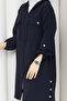 Women's Side Button Detailed Zipper Closure Cap - 6