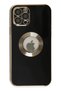 متجر حافظة سيليكون لـ Apple iPhone 12 Pro Max - أسود - 2