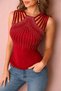 New Season Women's Stylish Stoned Event Viscose Blouse with Ribbon Detail on the Shoulders - 5