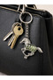 Glow-In-The-Dark Zebra Figured Metal Keychain I Unisex