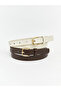 Rmz Gi̇yi̇m Farkiyla Women's Leather Look Belt 2-Pack