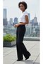 Palazzo Jeans 90's Black Lycra Super High Waist Wide Leg Loose Jeans Palazzo Pants - 3