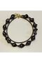 Matte Smoked Hematite Natural Stone and Geometric Shaped Necklace - 4