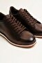 Men's Brown Genuine Leather Sneaker Daily Casual Lace-Up Shoes – Siena - 2