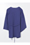 Mg Trenden Purple Shawl Collar Oversized Muslin Women's Kimono - 6