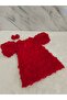 Red 3D Rose Dress - 2