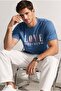 Slim Fit Cotton Milano Logo Tee