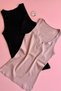 Luniva 2-Pack |   Hidden Iron V Low-Cut Camisole Fabric Black and Dusty Rose Color Women's Sports Athlete-Blouse
