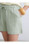 Esvab • Modern & Distinctive Women's Muslin Shorts with Waist Drawstring - 4