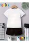 Mavi̇karekter Sonnik Printed T-Shirt Shorts Summer Children's Set - 2