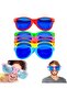 Large Party Glasses Colorful 12 Pieces 27X9 cm - 6