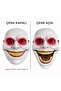 Horror Mask with Movable Jaw Mechanism Red