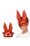 ®   Red Luxury Rabbit Mask with Long Ears
