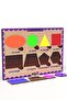 Wooden French Geometric Shapes Educational-Tutorial Puzzle - 3