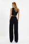 Siyah Wide Leg/Geniş Paça Dokuma Kumaş Pantolon TWOAW22PL0263 Palazzo - 9