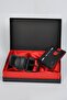 Genuine Leather Cengizpakel Jeans Belt - Card Holder Set Black-red - 2