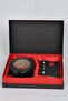 Genuine Leather Cengizpakel Jeans Belt - Card Holder Set Black-red - 4