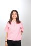 Unisex Pink Combed Cotton Polo Collar T-Shirt