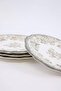 4'lü Vintage Çiçek Desenli Porselen Pasta Seti Haki TPHAW26TBK00067 - 5