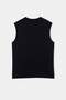 Black Oversized /Wide Cut 100% Cotton Embroidered Undershirt Tmnss25Al00004 - 2