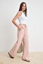 Açık Pembe Yüksek Bel Wide Leg Tencel Karışımlı Jeans TWOSS26JE00209 - 2