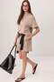 Mink Oversize Low Sleeve Short Sleeve Shorts Knitted Top and Bottom Set Twoss26Au00117 - 2