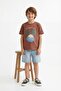 Yellow-Tile 2-Piece Boys' Printed Knitted T-Shirt Tkdss26Ts00031 - 5