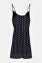Black Strap Lined Polka Dot Tulle Dress Tdrss26El00043 - 6