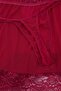 Bordo Dantel ve Şerit Detaylı Tül Kaplı Külotlu Babydoll/Fantezi Gecelik TBBSS26DH00010 - 8