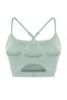 Mint Back Window/Cut Out Detailed Supportive/Shape-Enhancing Strap Knitted Sports Bra Thmss25Ss00010 - 9