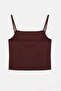 Brown-Beige 2-Pack Strappy Crop Fitted Stretch Knitted Undershirt Tbbss26Cv00003 - 11