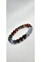 Aquarius Bracelet - Jasper, Garnet, Aquamarine, Smoky Quartz, Jade, Blue and Red Agate - 3