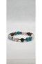 A Crepe Sign Bracelet - Certified - Moonstone, Aquamarine, K. Eye, Labradorite, Turquoise, Garnet - 3